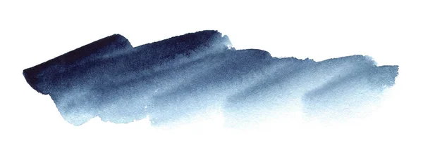 Blaue Aquarellform Abstrakter Hintergrund Für Text Oder Logo Isoliert Auf — Stockfoto