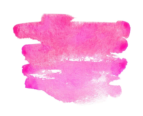 Forma Acuarela Rosa Fondo Abstracto Para Texto Logotipo Aislado Blanco — Foto de Stock