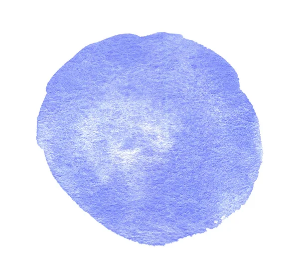 Forma Aquarela Azul Fundo Abstrato Para Texto Logotipo Isolado Branco — Fotografia de Stock