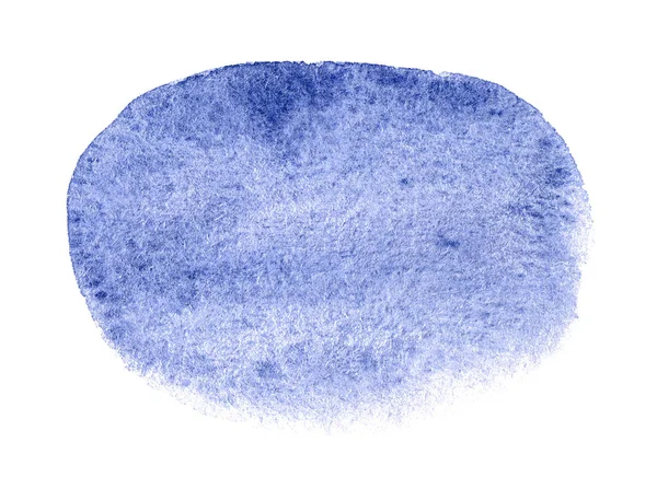 Forma Aquarela Azul Fundo Abstrato Para Texto Logotipo Isolado Branco — Fotografia de Stock