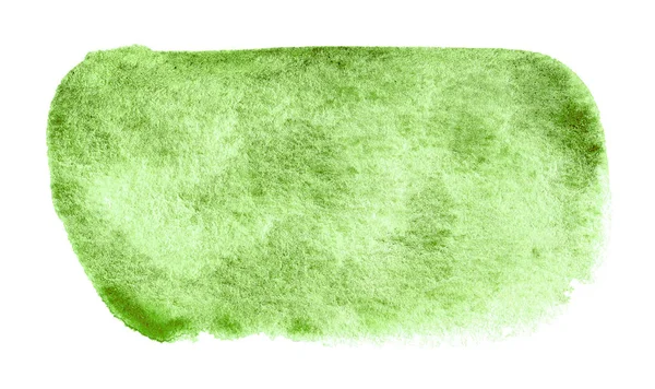 Zelený Akvarel Abstraktní Pozadí Pro Text Nebo Logo Izolované Bílém — Stock fotografie