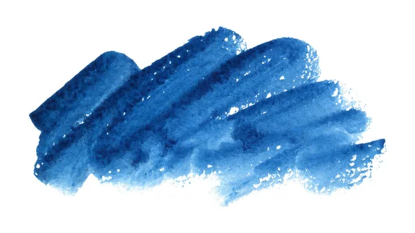 Forma Azul Acuarela Fondo Abstracto Para Texto Logotipo Aislado Blanco — Foto de Stock
