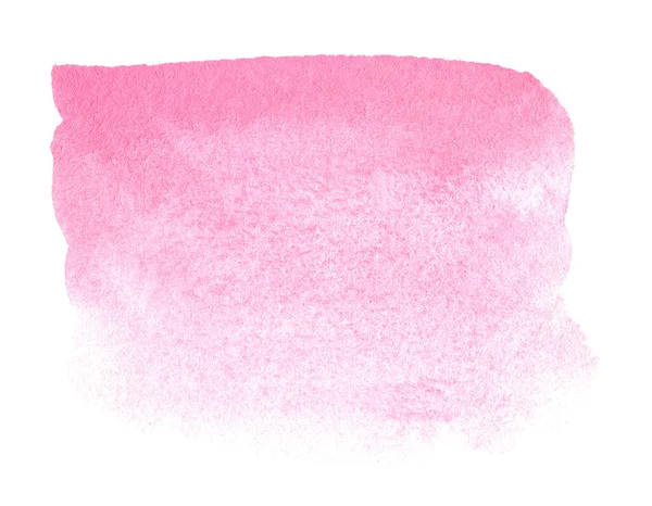 Acquerello Rosa Forma Isolata Sfondo Bianco — Foto Stock