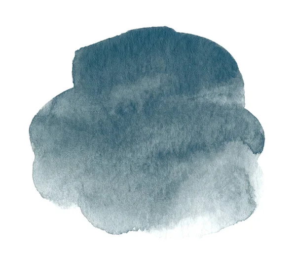 Monochroom Abstracte Aquarel Achtergrond Geïsoleerd Witte Achtergrond — Stockfoto