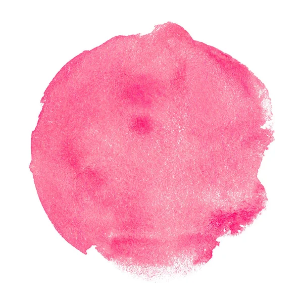 Pink Watercolor Hand Drawn Stain White Paper Grain Texture Abstract — Stok Foto