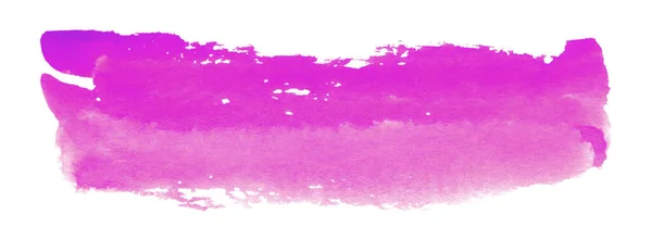 Violett Akvarellform Akvarell Handritade Penseldrag Isolerade Vit — Stockfoto