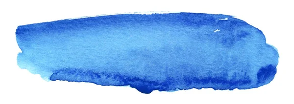 Abstraktes Blaues Aquarell Als Hintergrund Isoliert Auf Weiß Aquarell Clip — Stockfoto