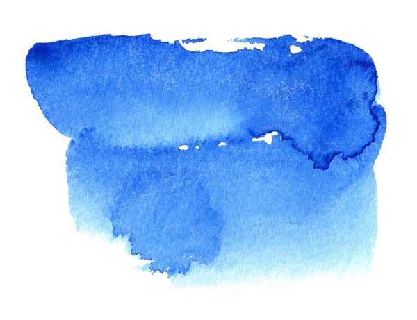 Μπλε Υδατογραφία Σχήμα Αφηρημένο Φόντο Κειμένου Λογότυπου Που Απομονώνεται Λευκό — Φωτογραφία Αρχείου
