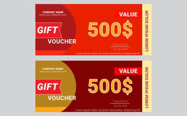 Hediye çeki tasarım şablonu