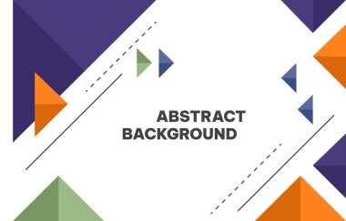 Soyut geometrik arkaplan vektörü şablonu