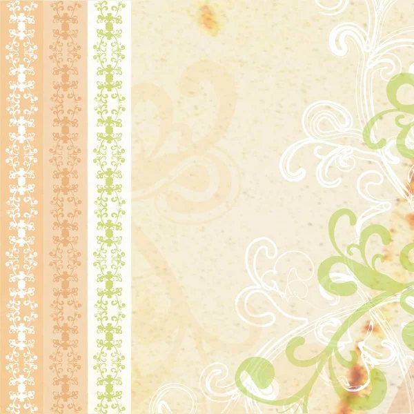 Düğün Stili Yapıştırma Kağıdı Şeftali Renginde Dantelli — Stok fotoğraf