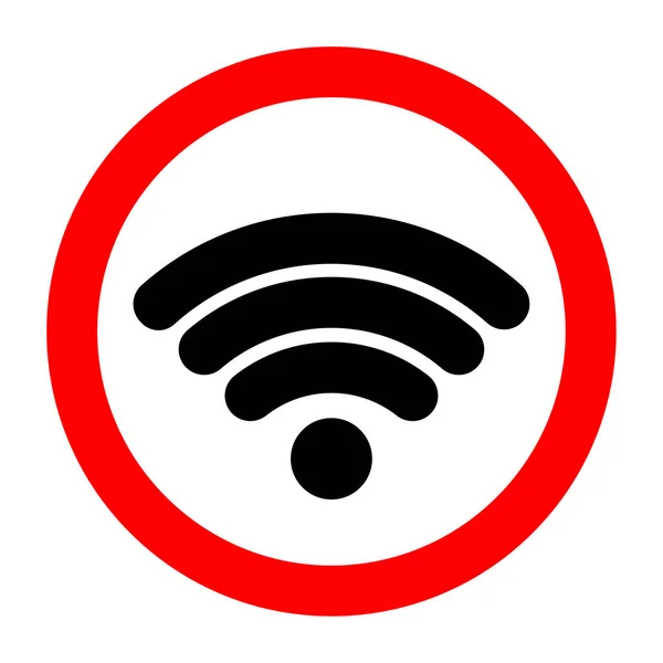 Banner Mit Wifi Symbol Roter Kreis Internettechnologie Wirtschaftskreislauf Vektorillustration Aktienbild — Stockvektor
