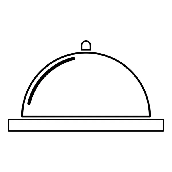 Plato cubierto con comida. Ilustración de alimentos. Conjunto de iconos de plato. Ilustración vectorial. imagen de stock. — Vector de stock