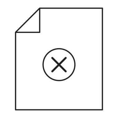 Rapor tasarımı için kağıt haçı olan düz simge. Çapraz. Vektör çizimi. depolama resmi.