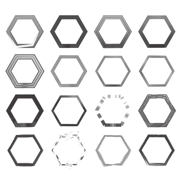 Les hexagones sont prêts. Fond géométrique abstrait. Illustration vectorielle. image de stock. — Image vectorielle