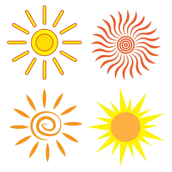 Coucher de soleil de bande dessinée, grand design pour toutes les fins. Fond estival. Illustration vectorielle. image de stock. — Image vectorielle
