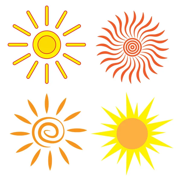 Puesta de sol de dibujos animados, gran diseño para cualquier propósito. Fondo de verano. Ilustración vectorial. imagen de stock. — Vector de stock