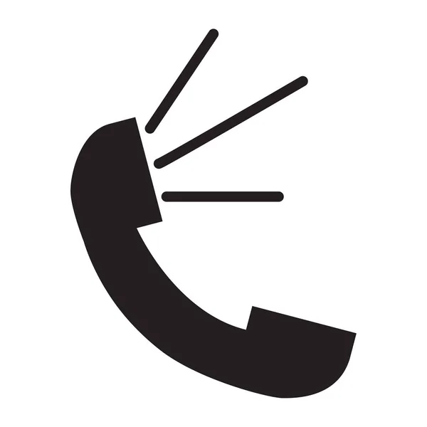 Icono del auricular en estilo retro. Símbolo telefónico Icono de llamada. Concepto de negocio. Ilustración vectorial. imagen de stock. — Archivo Imágenes Vectoriales