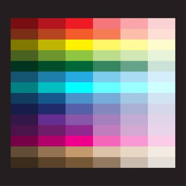 Modern renk paleti. Yazdırma tasarımı için simge. Kumaş deseni. Pastel renk. Vektör çizimi. depolama resmi. 