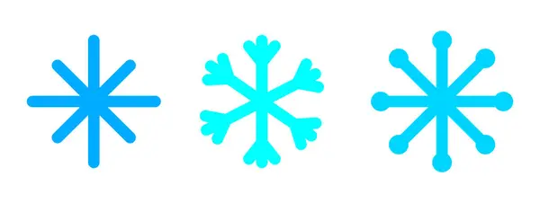 Ikona s modrými sněhové vločky na bílém pozadí. Modrá akvarel textura. Veselé Vánoce. Vektorová ilustrace. stock image. — Stockový vektor