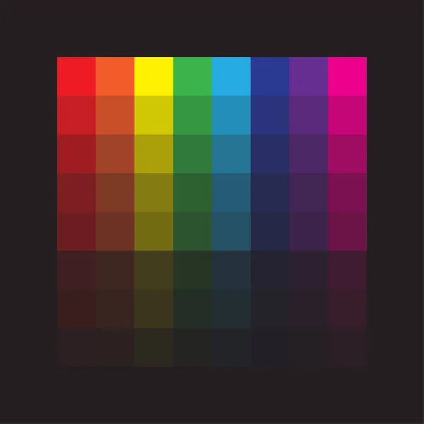 Color palette black background. Colorful palette. Vector illustration. stock image. — Stock Vector