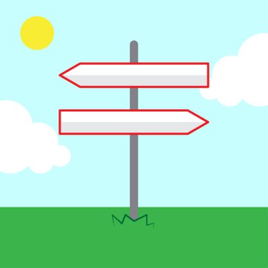 Yol işaretleri, herhangi bir amaç için harika tasarım. Konum simgesi. Vektör çizimi. depolama resmi.