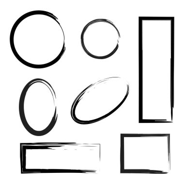 Özet el yazması şekiller. Mürekkep fırçası çizimi. Fırça dokusu. Vektör çizimi. depolama resmi. 