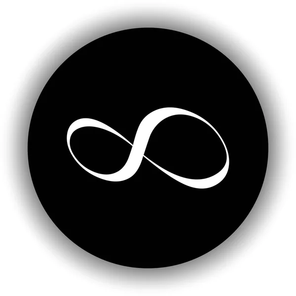 Infinity sign. Logo symbol. Creative design. Arrow icon. Vector illustration. stock image. — стоковый вектор