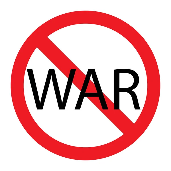 Stop war. War sign crossed. Sign forbidden. Peace symbol, no war concept. Vector illustration. stock image. — стоковый вектор