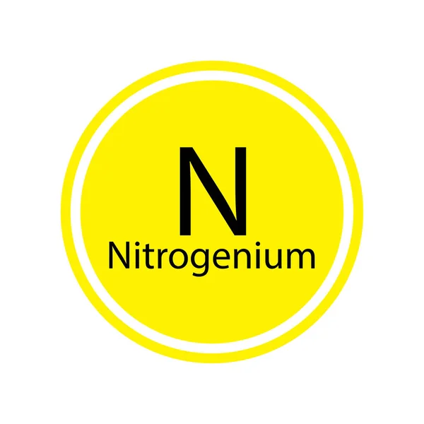 Elemento químico nitrogénio. design médico. Elemento químico. Tabela periódica. Ilustração vetorial. imagem de estoque. —  Vetores de Stock