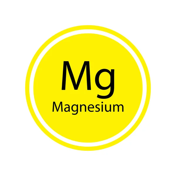 Vlakke magnesium voor behang ontwerp. Chemisch element. Periodiek systeem van Mendeleev. Vector illustratie. voorraadafbeelding. — Stockvector