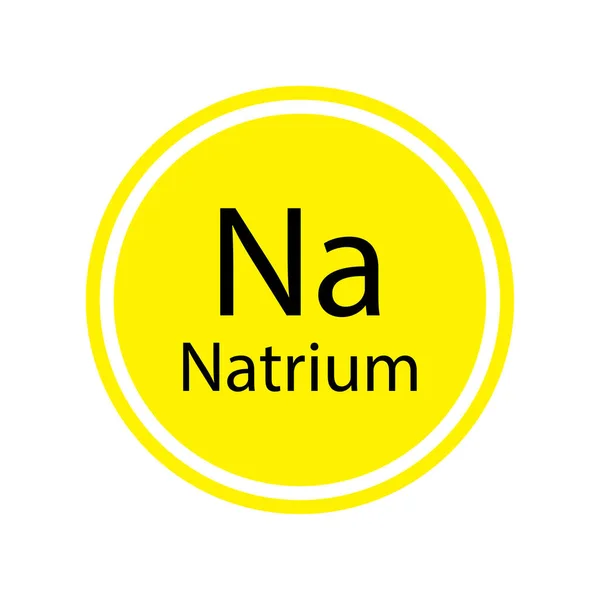 Natrium icoon. Natuurlijke biologische voeding. Vector illustratie. voorraadafbeelding. — Stockvector