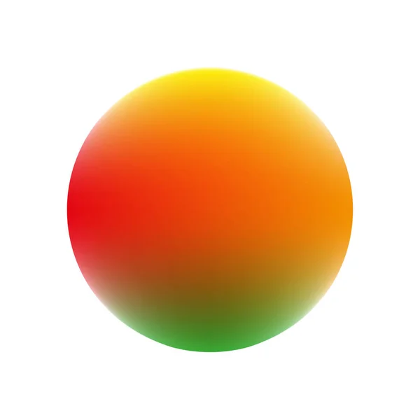Hermosa esfera volumétrica naranja. Elemento de diseño. Arte decoración elemento fondo. Ilustración vectorial. imagen de stock. — Vector de stock