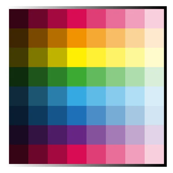 Paleta de colores abstracta. Gráfico de arco iris. Ilustración vectorial. imagen de stock. — Archivo Imágenes Vectoriales