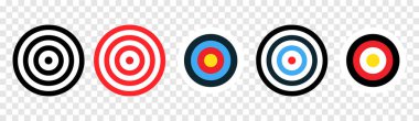 Renkli hedefler. Vektör çizimi. Stok görüntüsü. EPS 10.