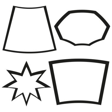 Beyaz üzerine siyah fırça çerçevesi. Kenar çerçevesi. Fırça dokusu. Vektör çizimi. Stok görüntüsü. EPS 10.