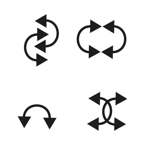 Diferentes Flechas Ilustración Vectorial Imagen Archivo Eps — Archivo Imágenes Vectoriales