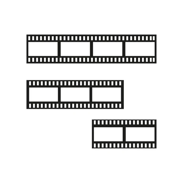 Movie Tape Edge Frame Vector Illustration Stock Image Eps — ストックベクタ