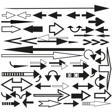 different arrows.Vector illustration. Stock image. EPS 10.
