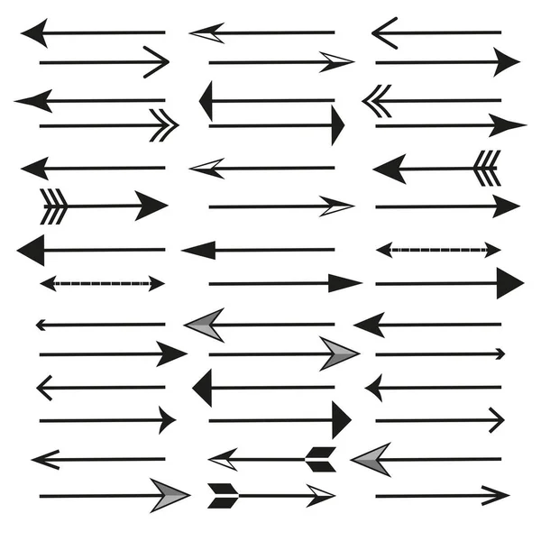Different Arrows Vector Illustration Stock Image Eps — Stockvektor