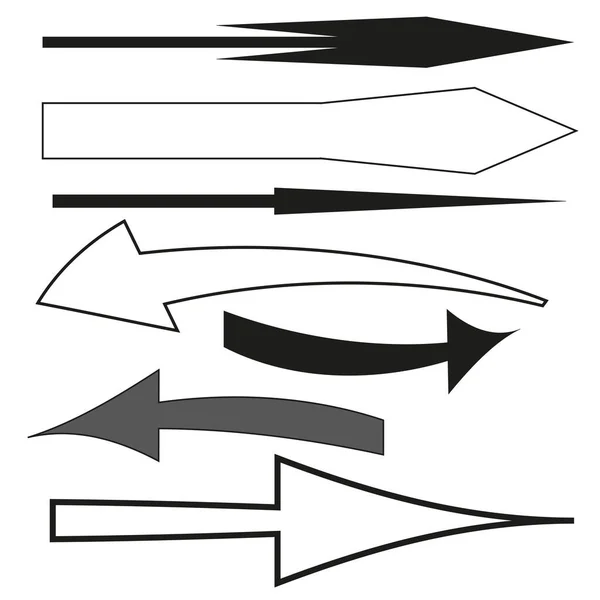 Different Arrows Vector Illustration Stock Image Eps — Image vectorielle