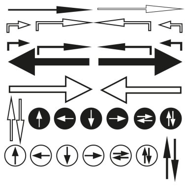 different arrows. Vector illustration. Stock image. EPS 10.