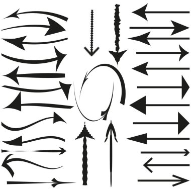 different arrows.Vector illustration. Stock image. EPS 10.