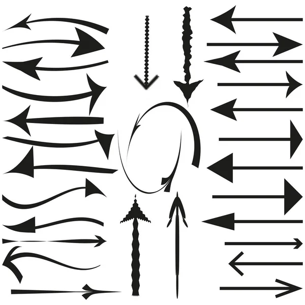 Különböző Nyilak Vektor Illusztráció Készletkép Eps — Stock Vector