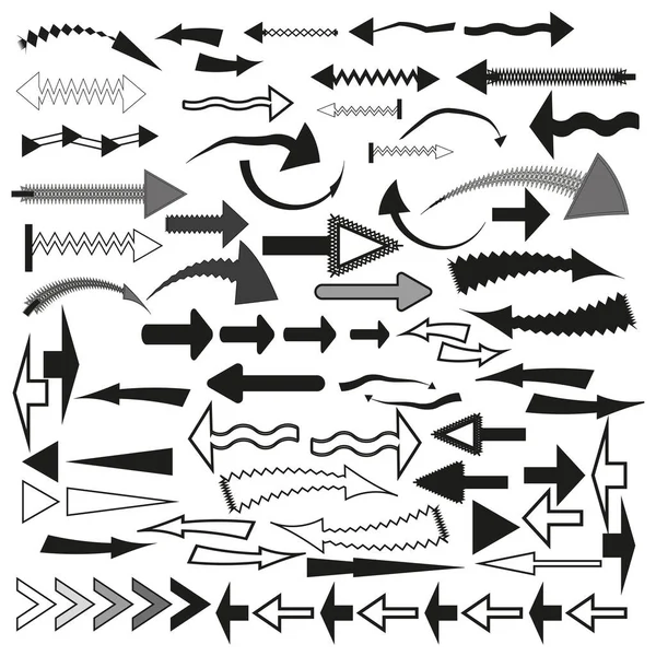 Different Arrows Vector Illustration Stock Image Eps — Stock Vector