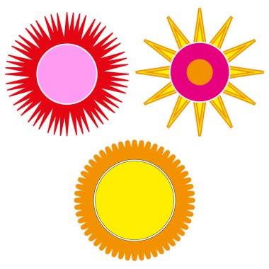 Yazın parlak afiş şablonu. Soyut bir güneş bulutu. Vektör çizimi. Hisse senedi. EPS 10.