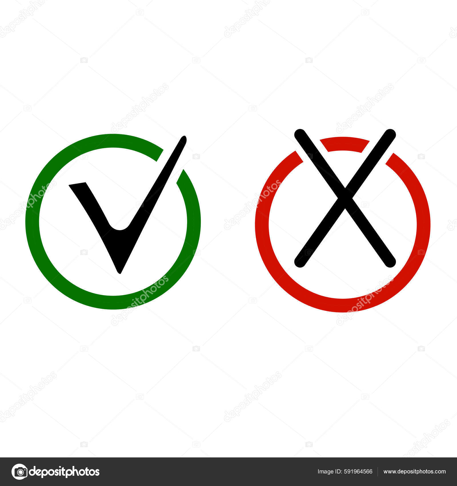Check Mark Icon Cross Symbol Vector Illustration Stock Image Eps Stock Vector Image By C Tatkrav