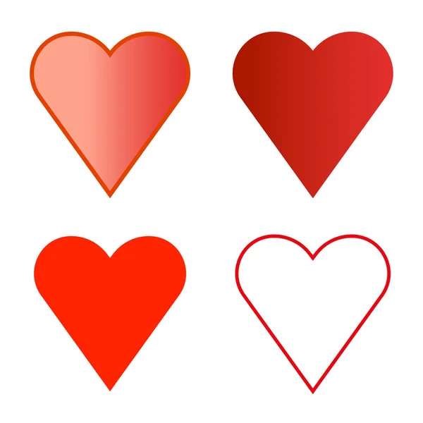 Red Heart Love Symbol Vector Illustration Stock Image Eps — Vector de stock