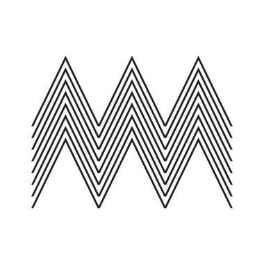 Abstract zigzag lines. Vector illustration. stock image. EPS 10.