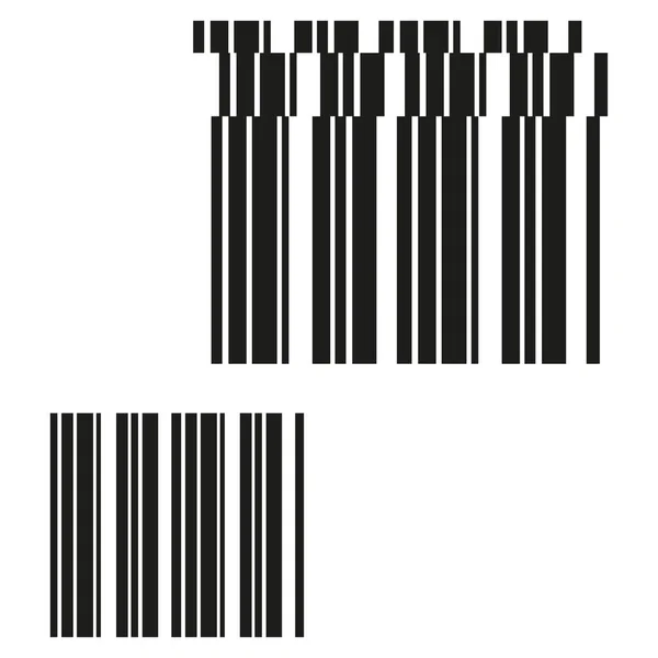 Black Offset Barcode Business Template Black Offset Code Vector Illustration — Stock vektor